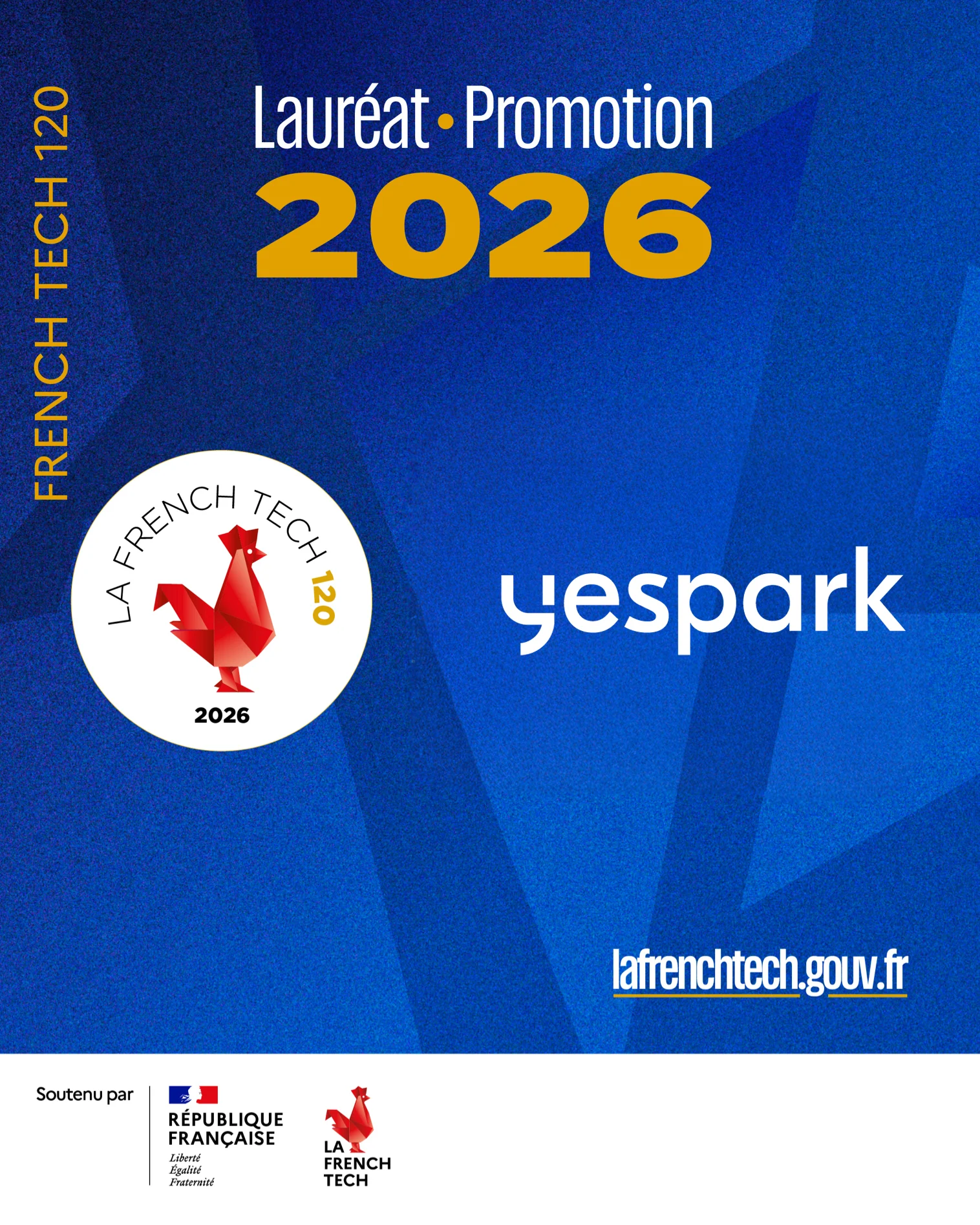 Yespark Group, lauréat de la French Tech 120, pour la 3ème fois
